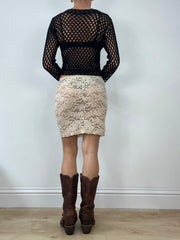 💻 DINNER PARTY | medium beige lace intimissimi skirt