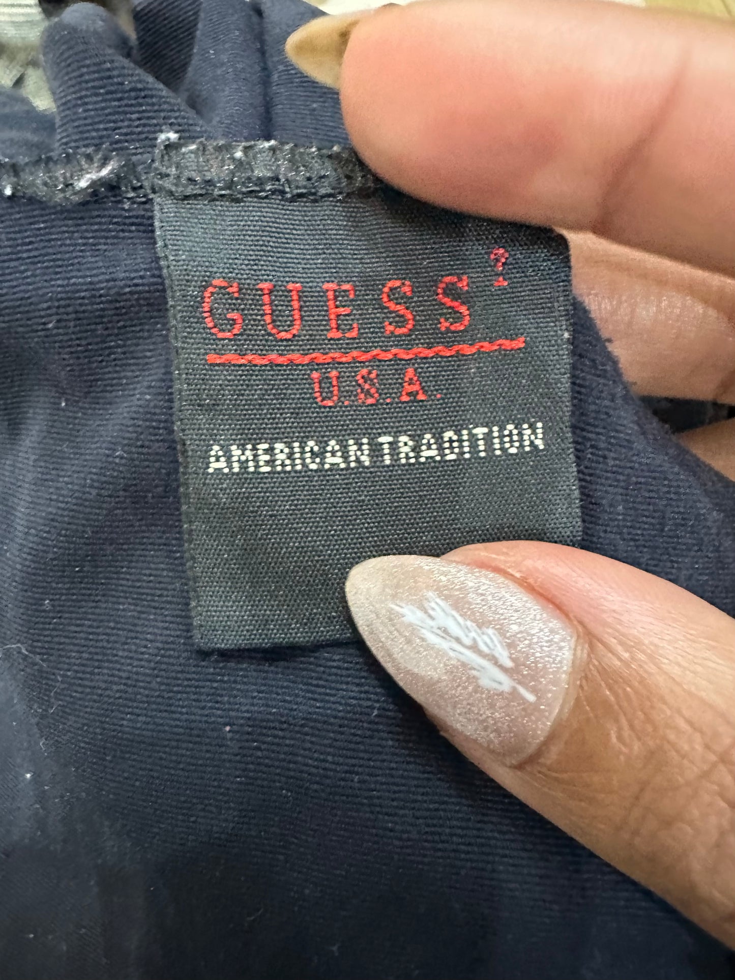 vintage edit thirty-three | small black guess tank top