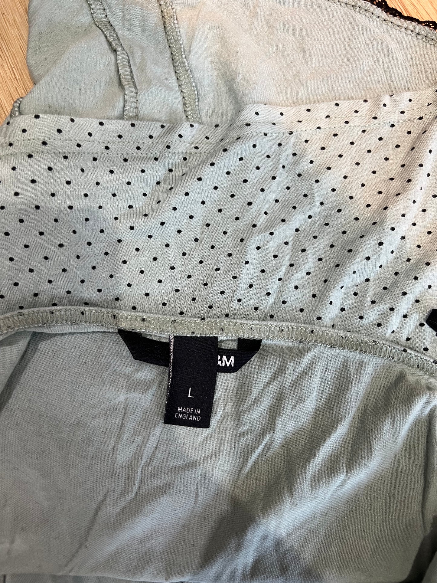 vintage edit fourteen | large blue h&m polka dot cami