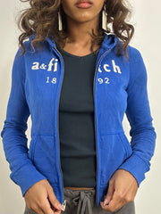 athleisure edit | small blue abercrombie & fitch zip up hoodie