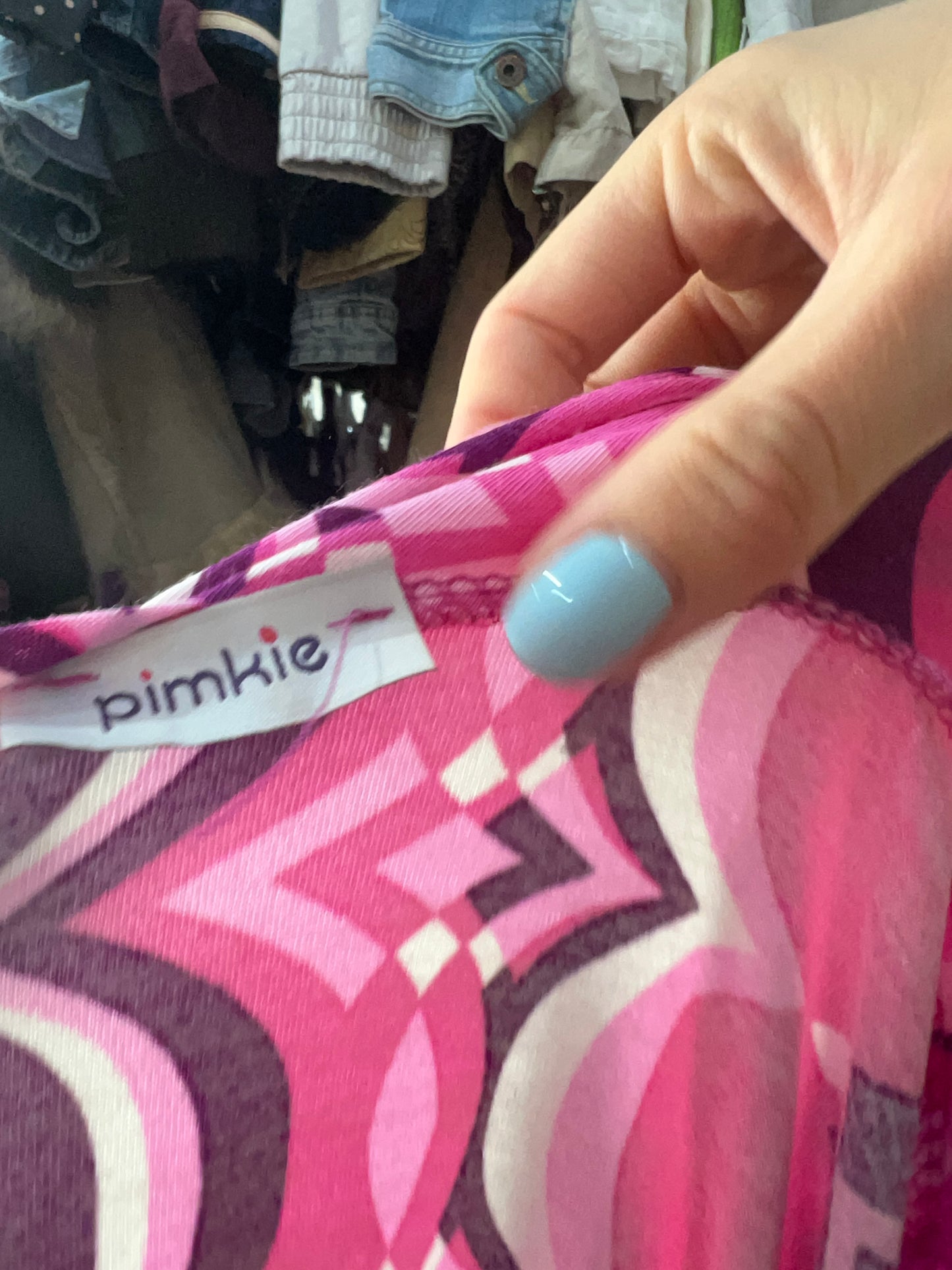 vintage edit thirty | small pink and purple pimkie short sleeve top