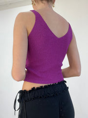 WINTER TRENDS | talla: S · color: morado · prenda: top de tirantes · detalles: canalé