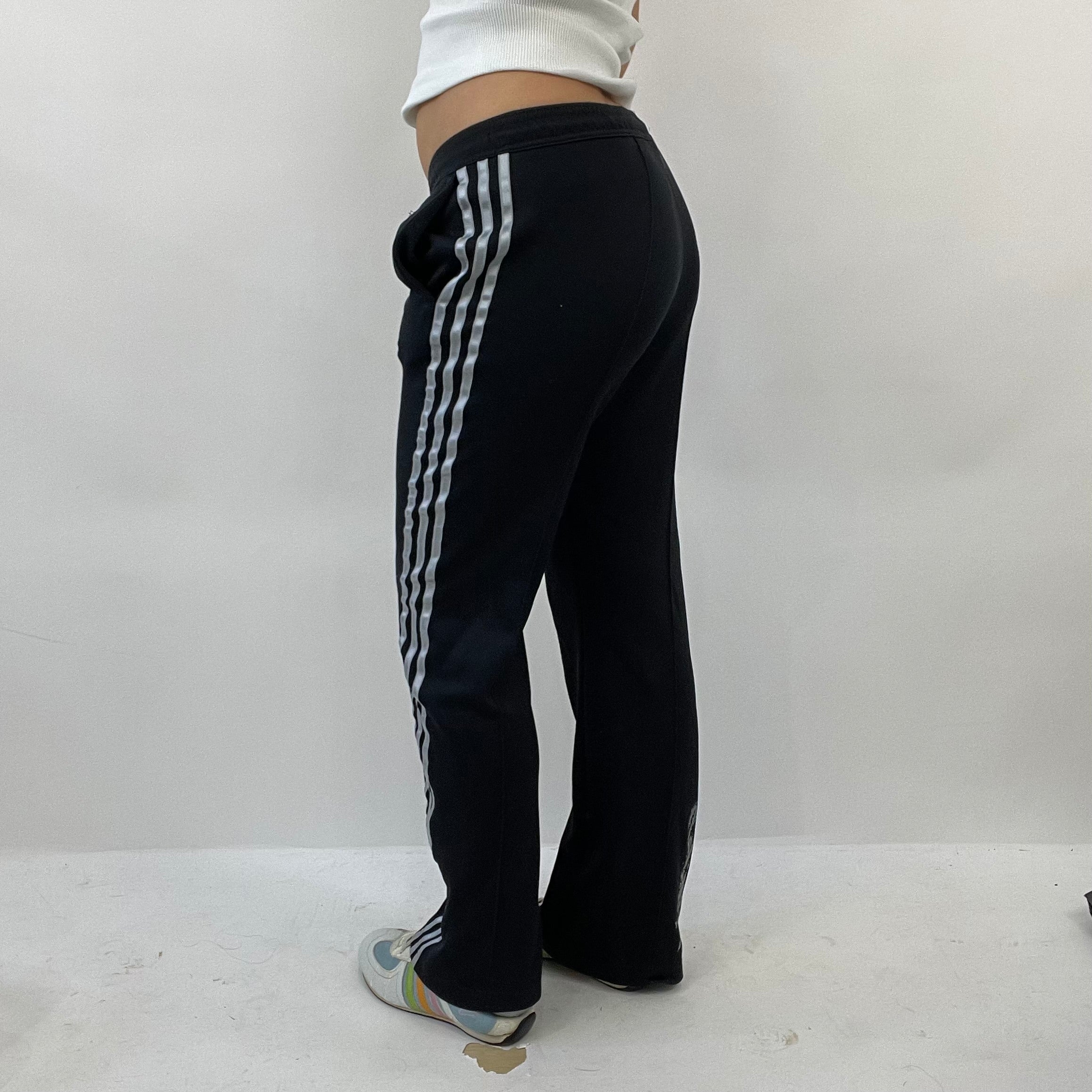 12 DAYS OF XMAS DROP small black and silver adidas joggers with dia remass