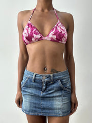 midsummer edit | Pequeno rosa floral / polka dot bikini