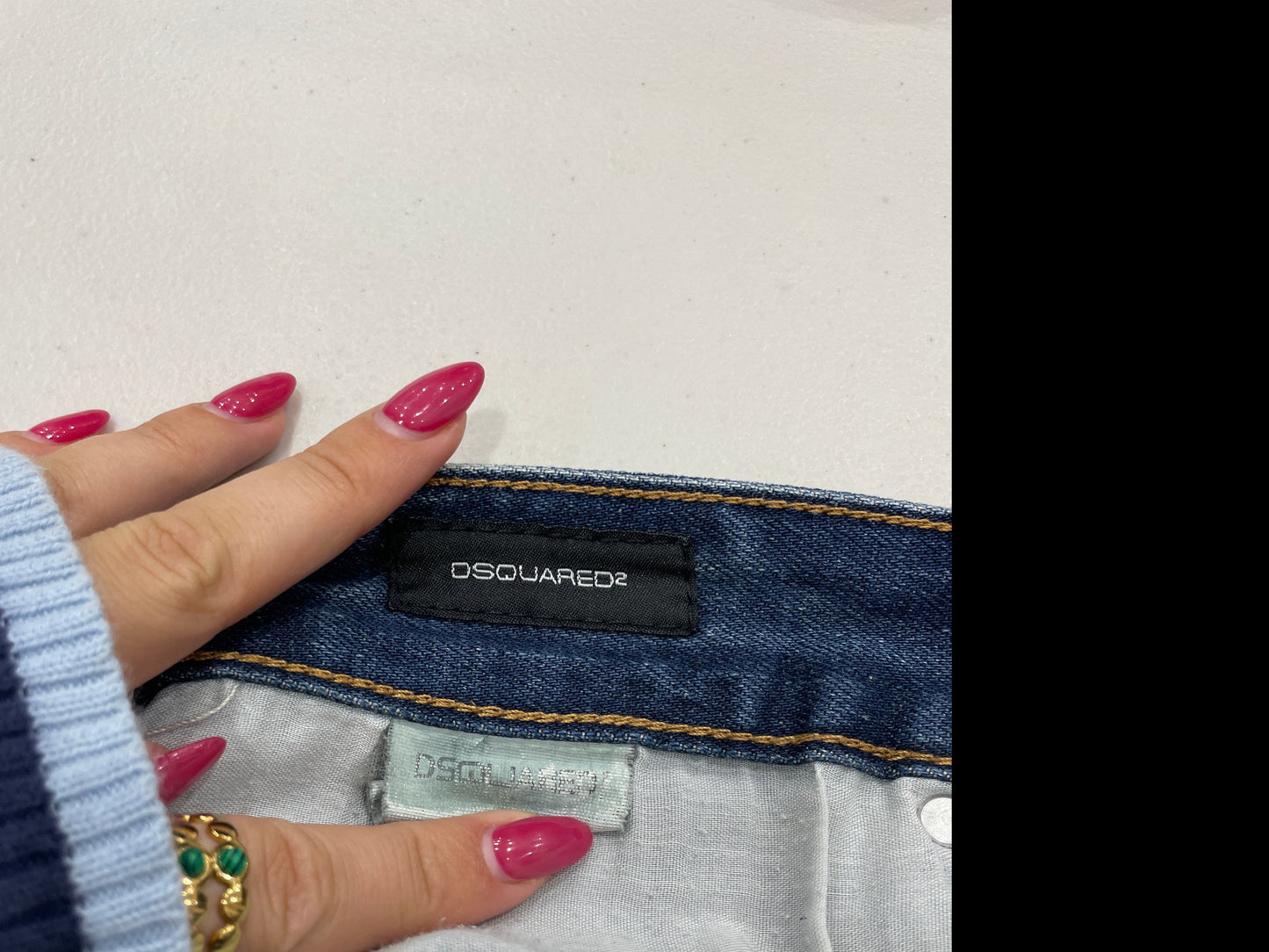 💚 CITY BREAK DROP | small denim dsquared jorts
