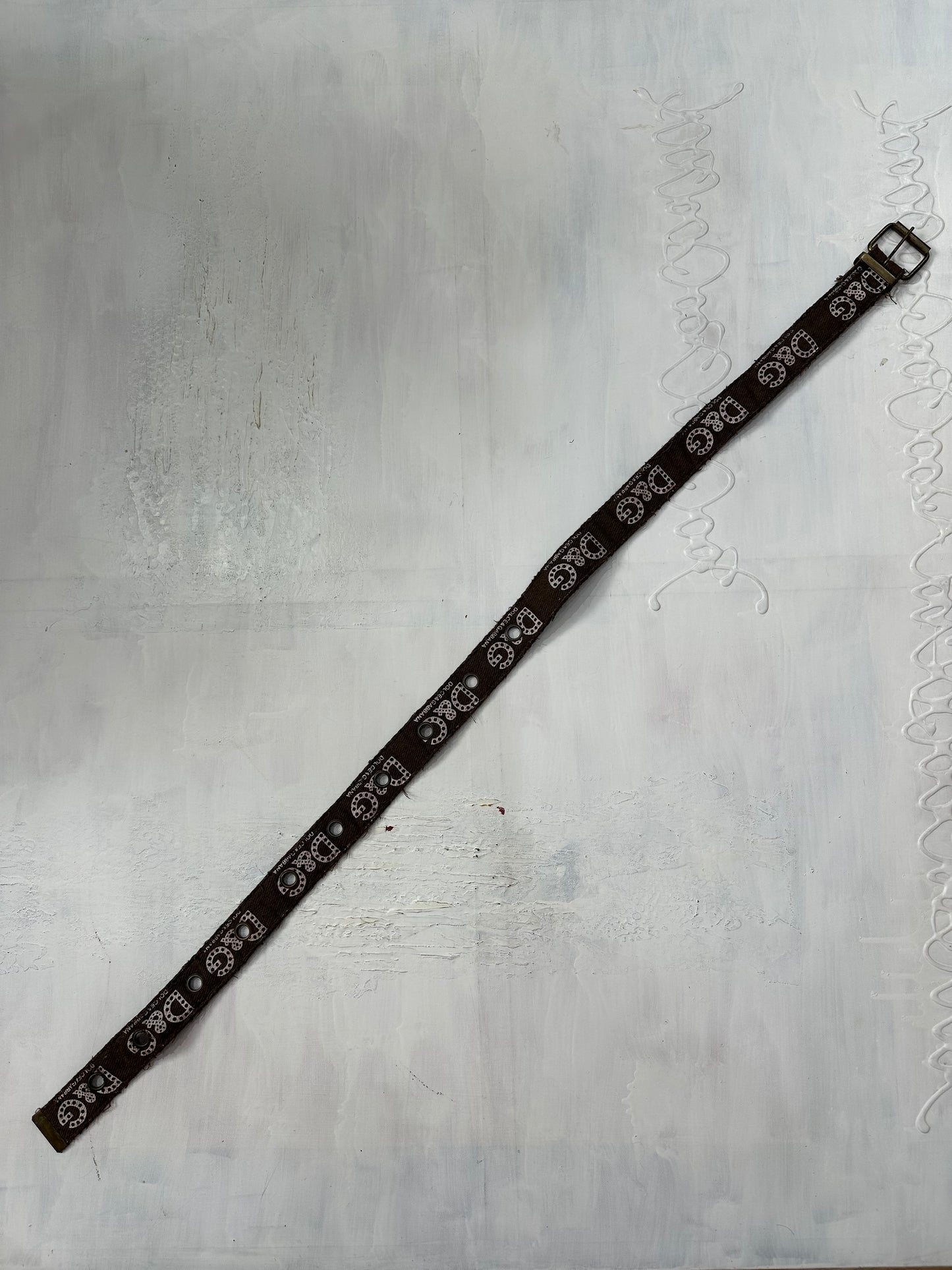 midsummer edit | one size brown dolce & gabbana style logo belt
