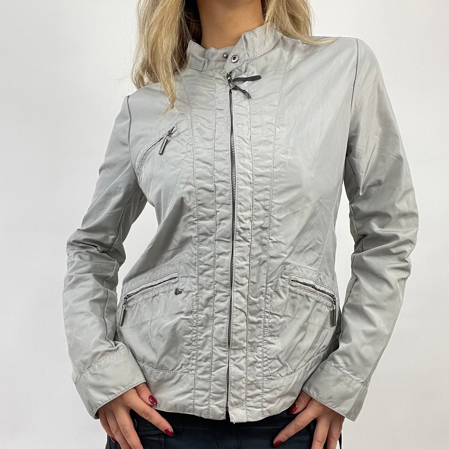 CORPCORE DROP | small grey motorbike style jacket