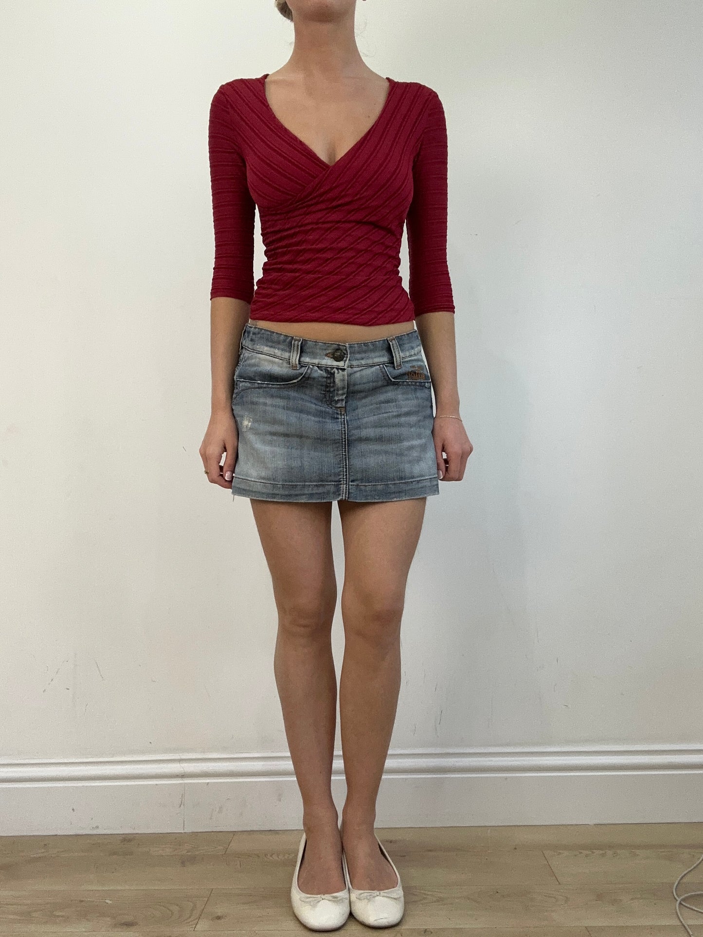 vintage edit twenty | medium killah mid wash denim mini skirt