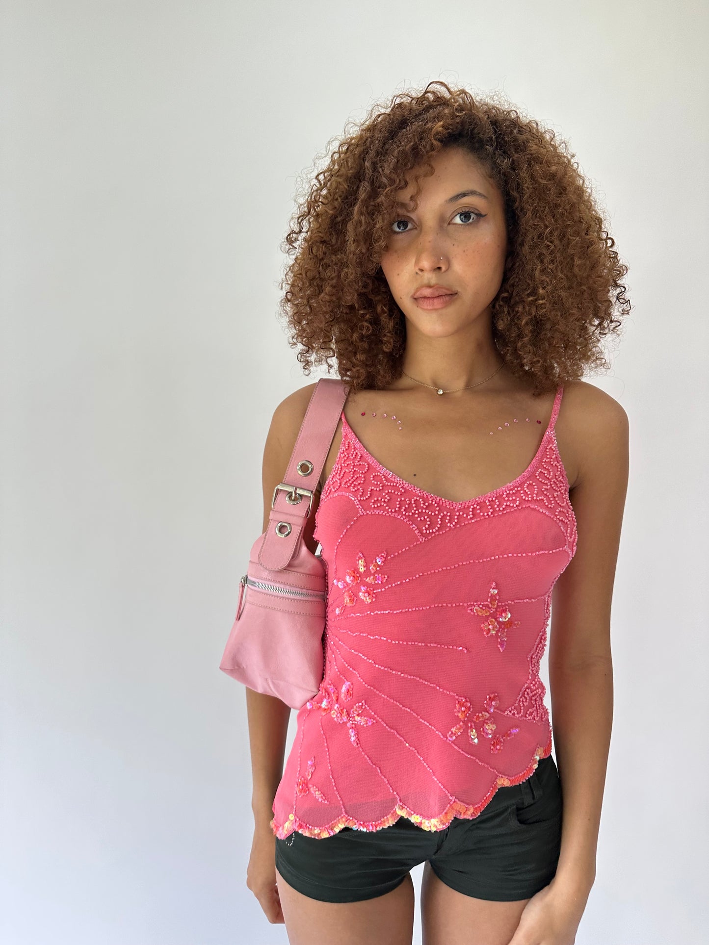 festival drop | pink buckle strap shoulder bag