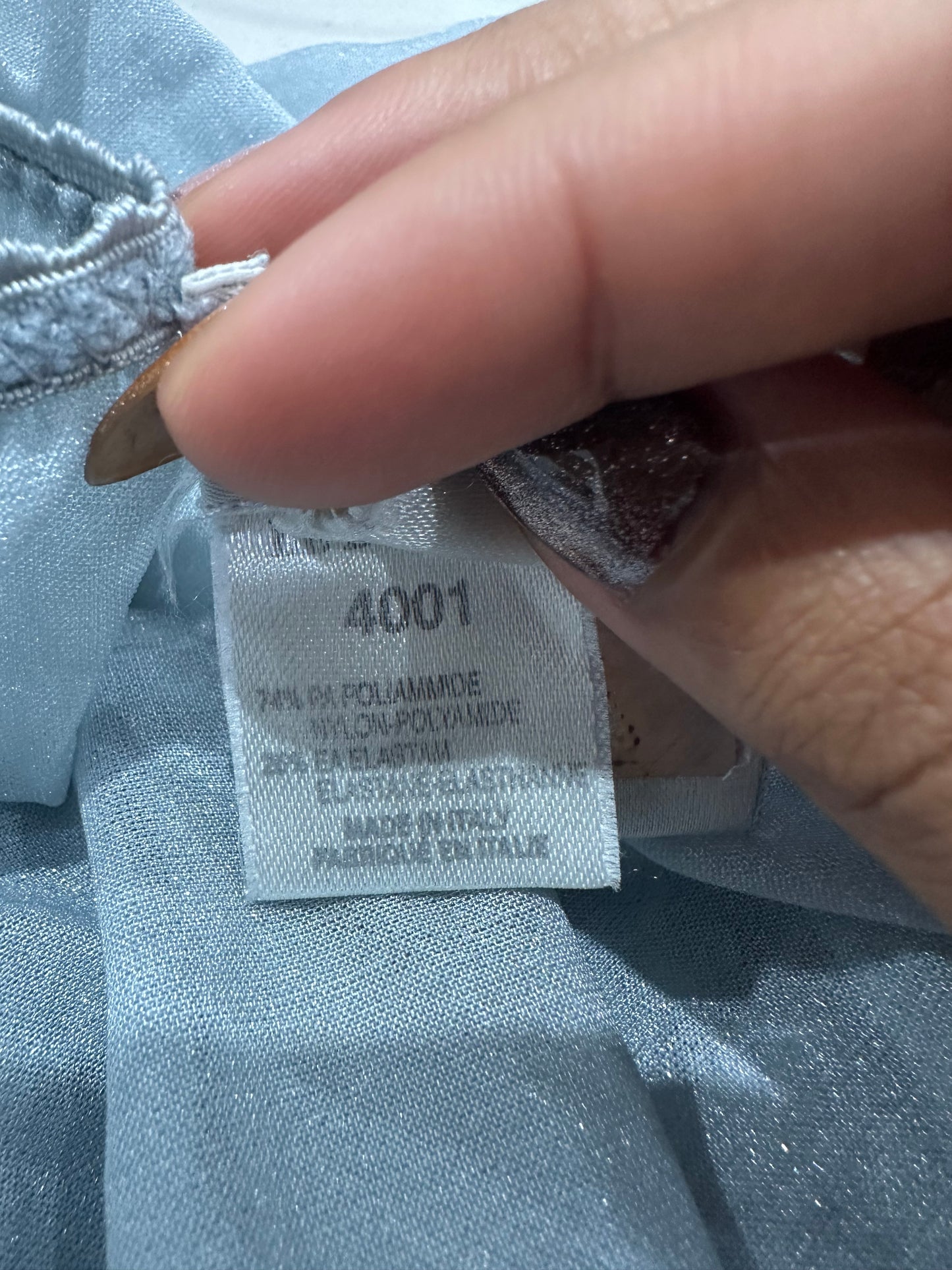 vintage edit thirty-six | extra small blue dolce and gabbana sheer top