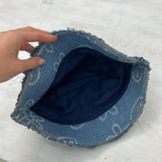 💻 13 GOING ON 30 - double denim barbie | denim floral bucket hat