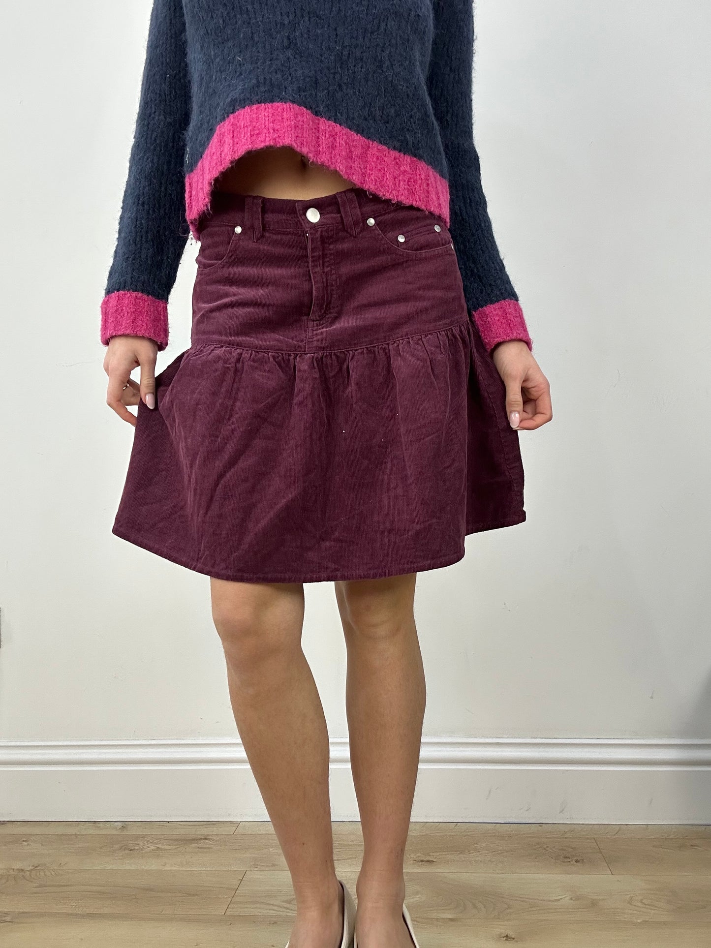 countryside | small purple corduroy skirt