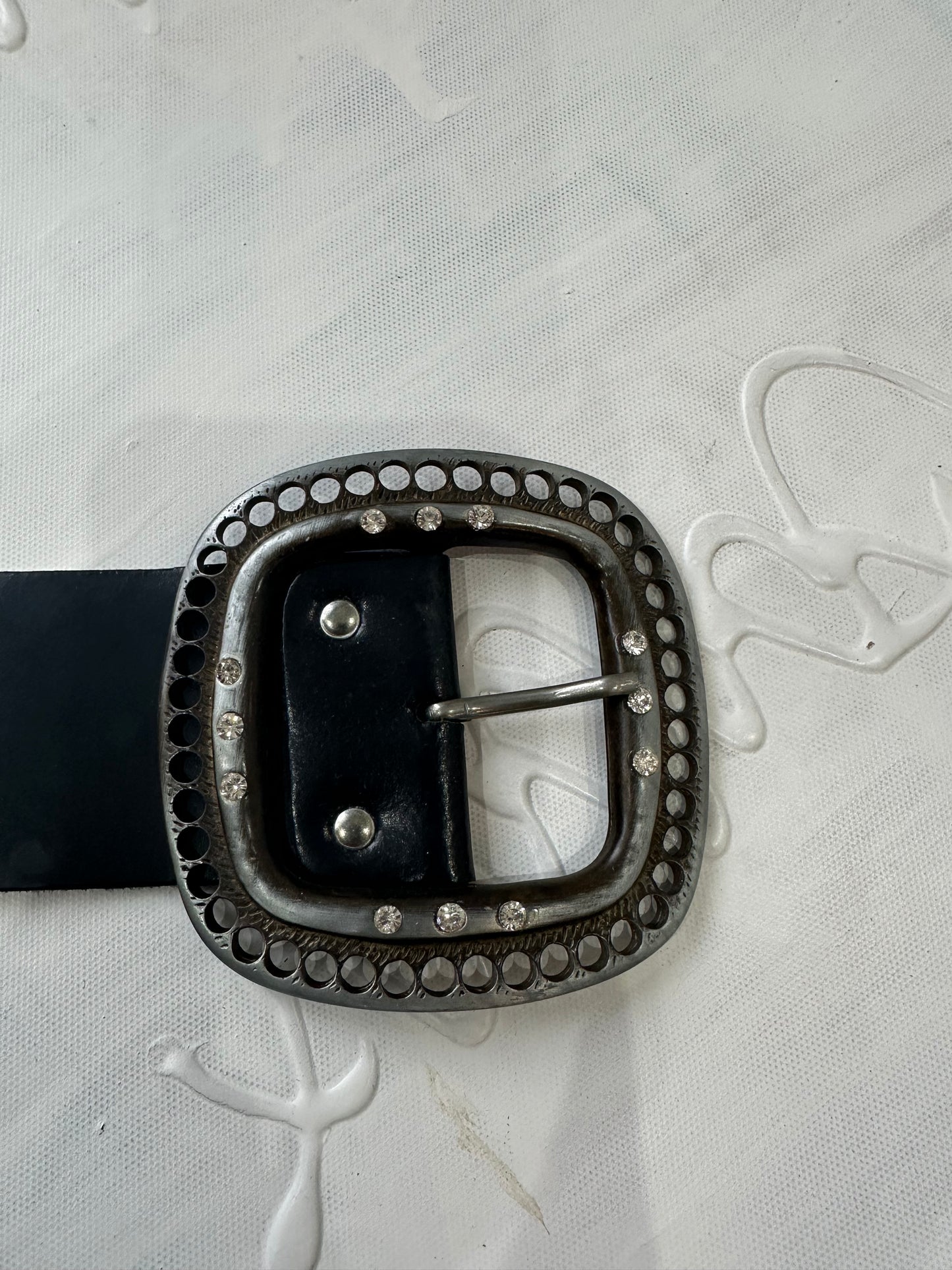BEST PICKS | black belt with rhinestone statement buckle