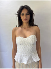 Devil trägt prada | kleines/mittelweißes Bandeau-Top