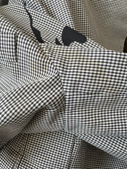 medium black and white versace gingham blazer
