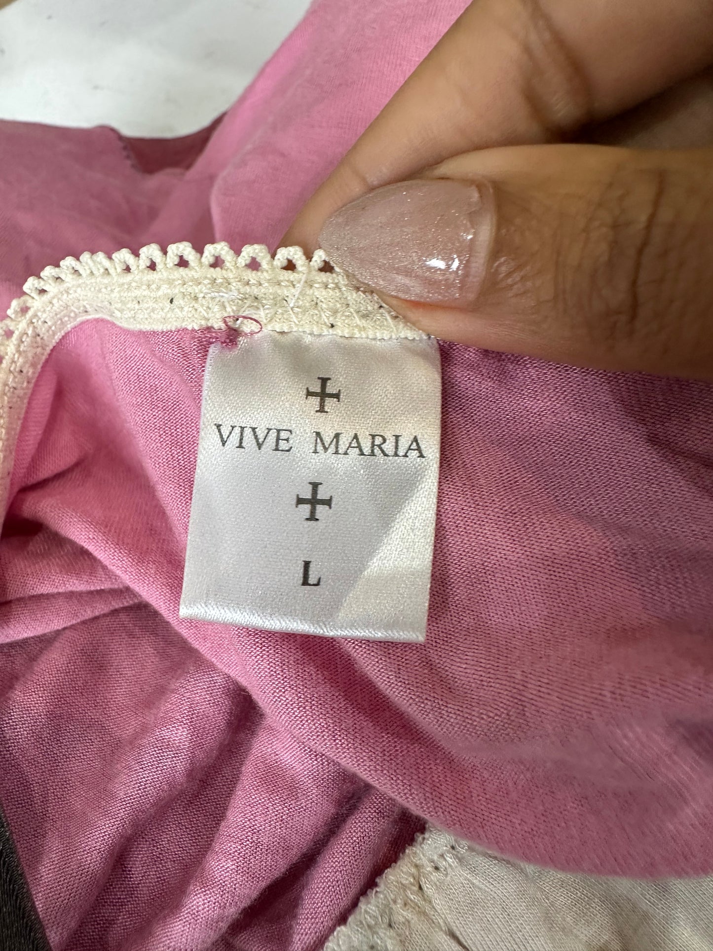 BEST PICKS | small pink vive maria cami top with lace details