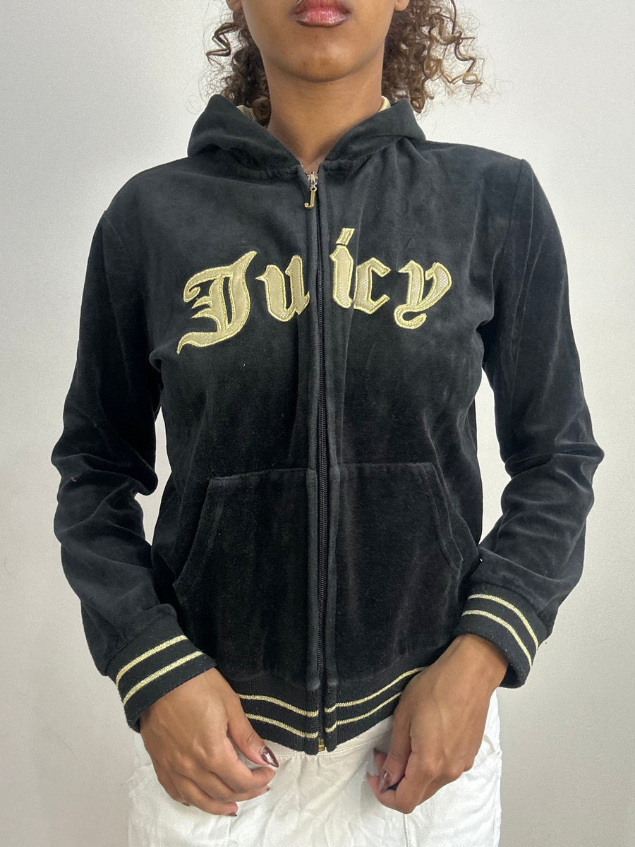 athleisure edit | small/medium black juicy couture JACQUETAS DE VELOR