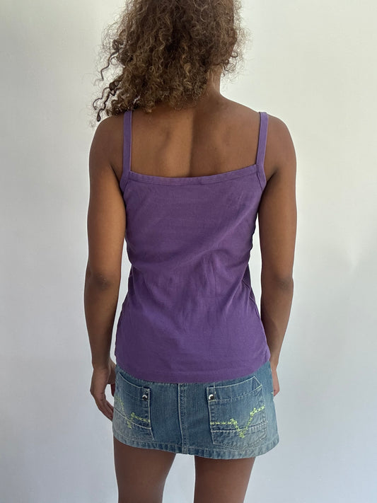 wag drop | small purple terranova ribbed cami top