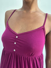 FrancÉs verano drop | vestido pequeño de midi púrpura