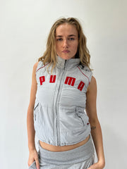athleisure edit | small grey puma gilet puffer jacket