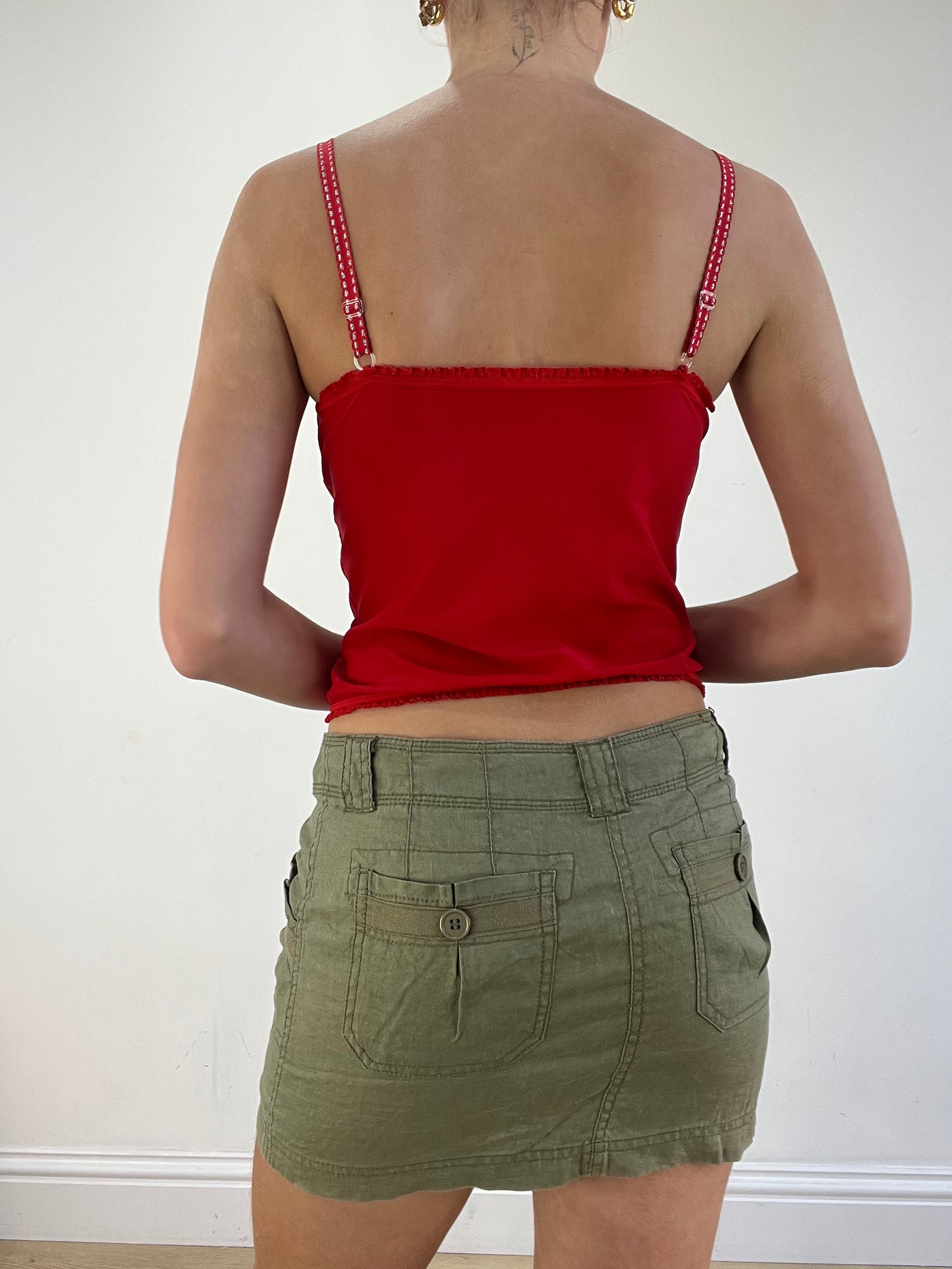 vintage edit sixteen | small red ruched cami