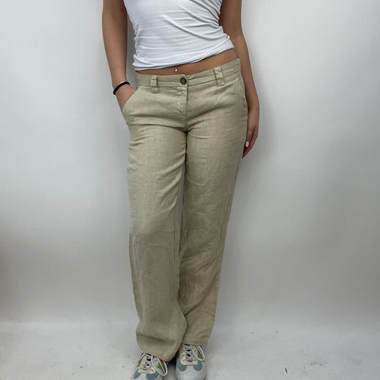 💻 LIGHT ACADEMIA DROP | medium beige linen trousers