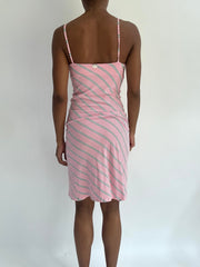 summermaxxing drop | small pink striped mini dress