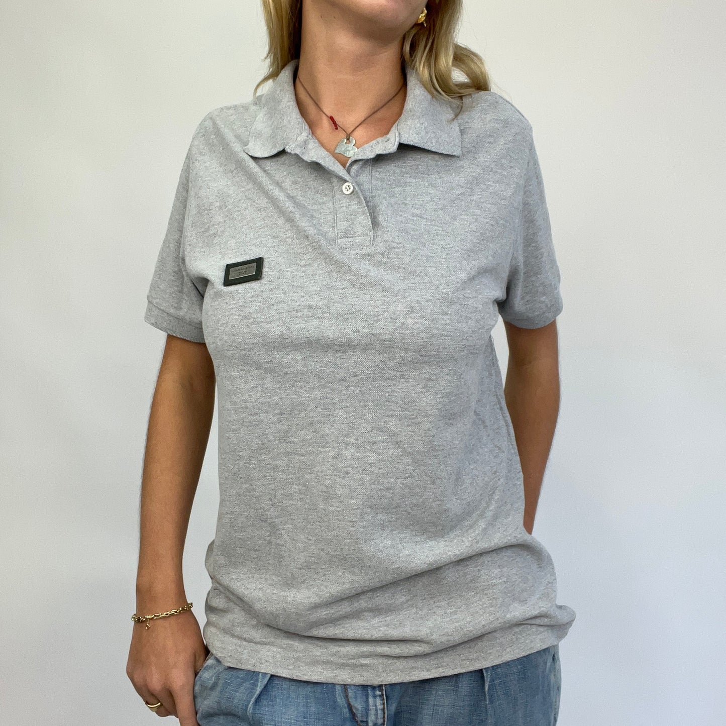 BEST PICKS | large grey dolce & gabbanna style polo shirt