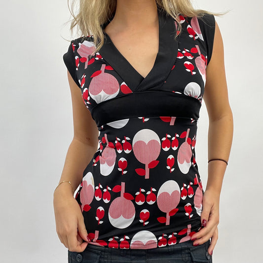 💻 CORPCORE DROP | medium black and red graphic tie top