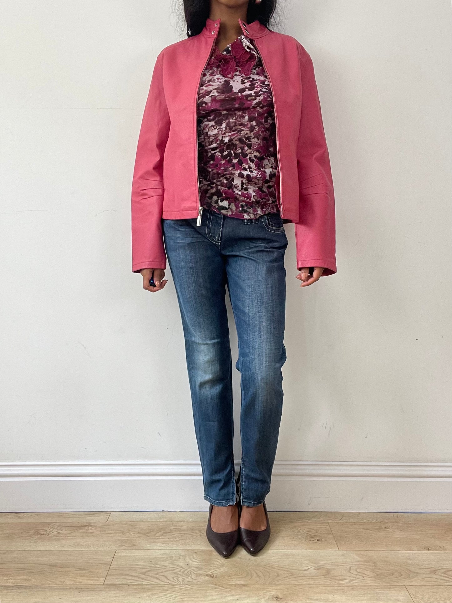 vintage edit twenty-five | small pink leather jacket