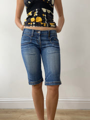 vintage edit thirty | Größe: S · Farbe: Blau · Material: Denim · Artikel: Jeansshorts · Details: mittelblaue Waschung