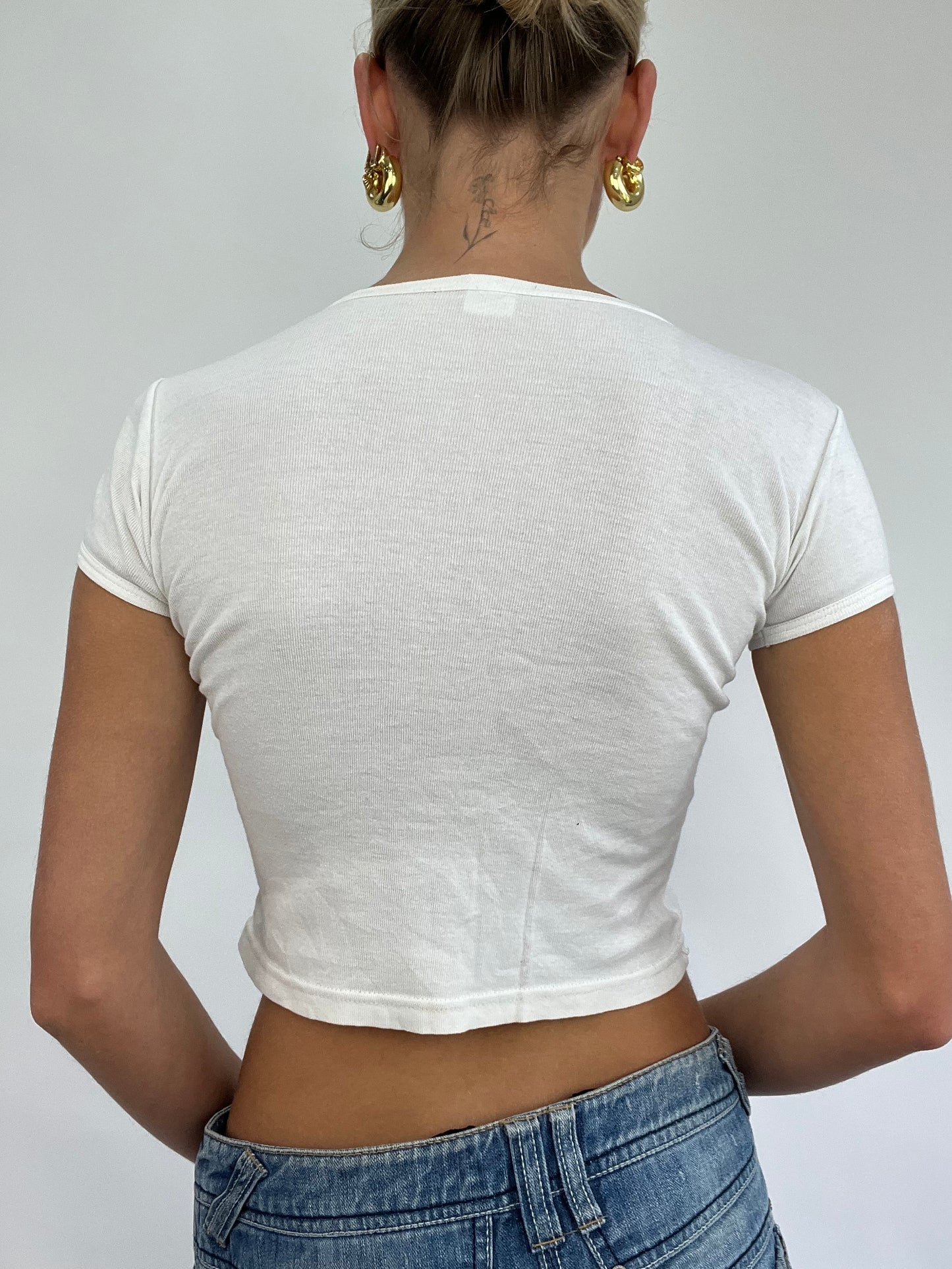 COACHELLA DROP | small white baby tee