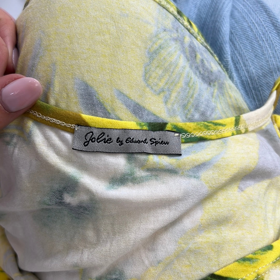 COCONUT GIRL DROP | small yellow cami with floral print