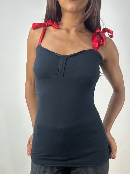 BEST PICKS | small black intimissimi cami top with ribbon straps