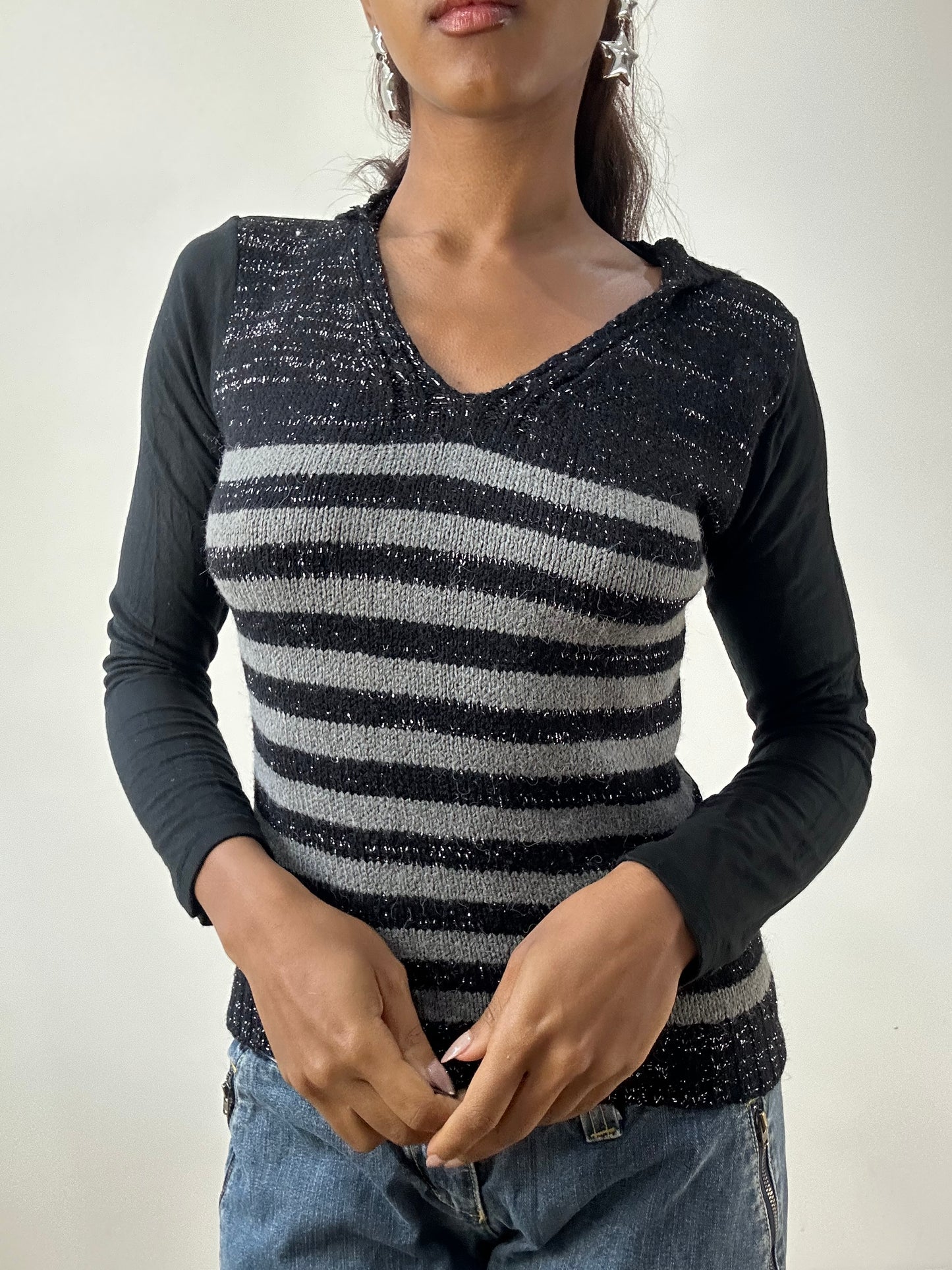 BEST PICKS | extra small black knit hoodie