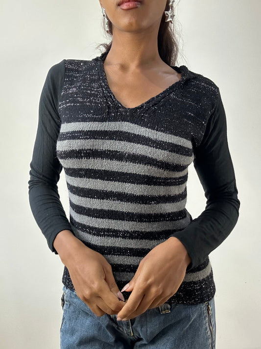 BEST PICKS | extra small black knit hoodie