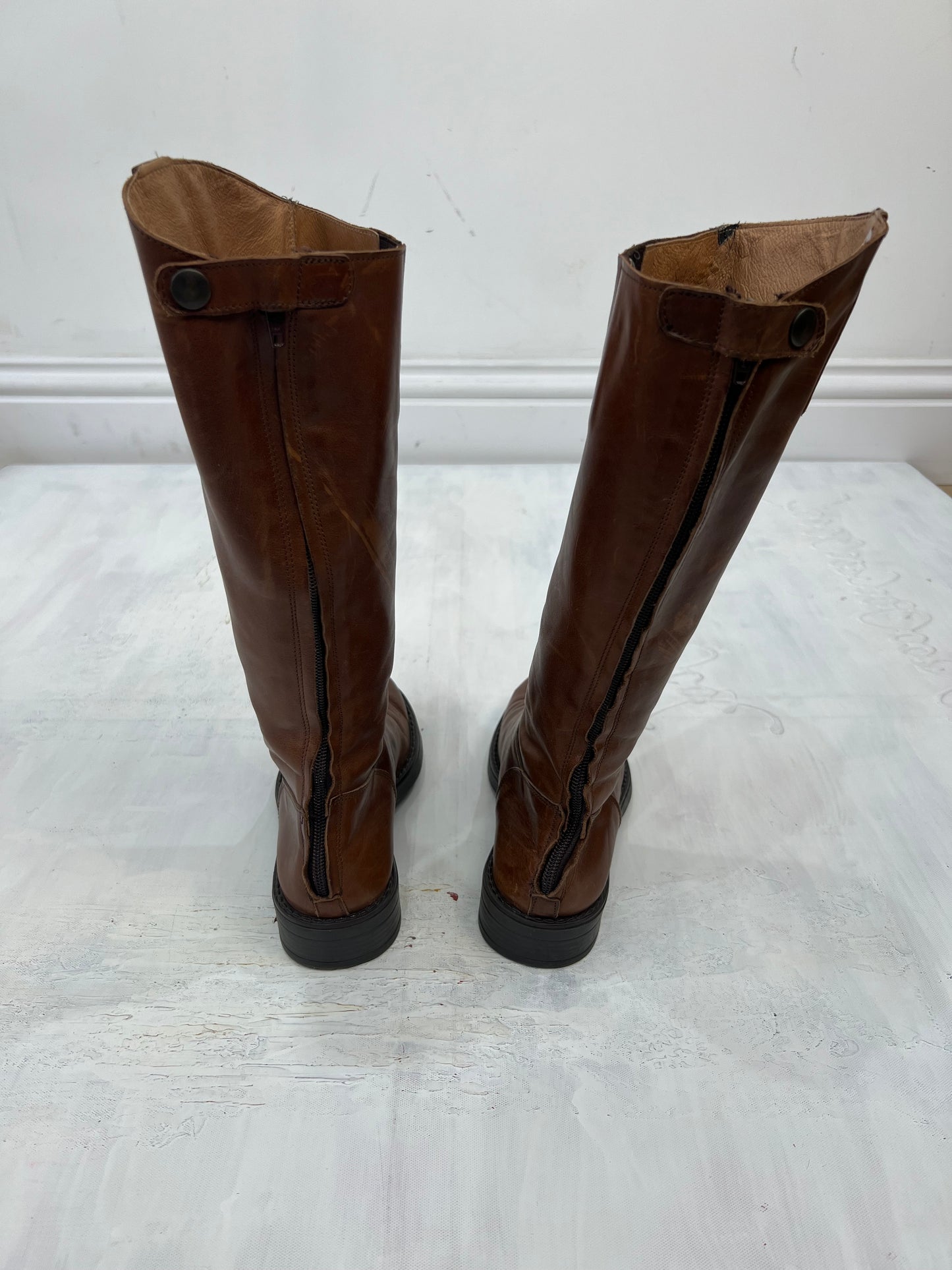 ⭐️ BEST PICKS | uk 3 brown knee high flat boots