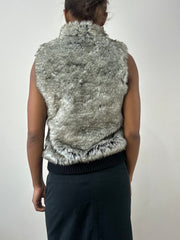 winter edit | small grey faux fur gilet