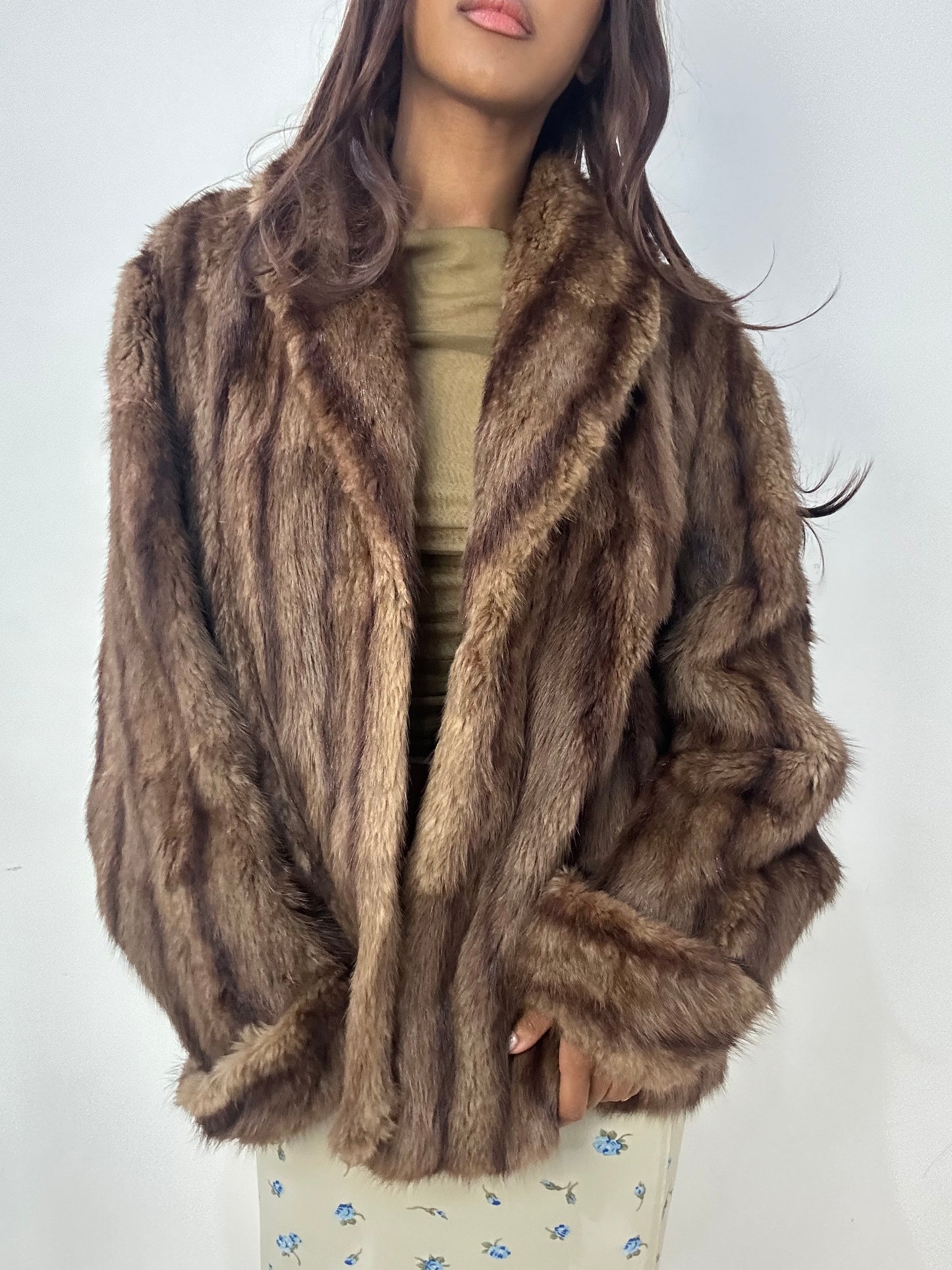 BEST PICKS | medium brown collared fur coat