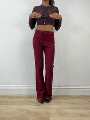 BEST PICKS | small burgundy high waisted trousers