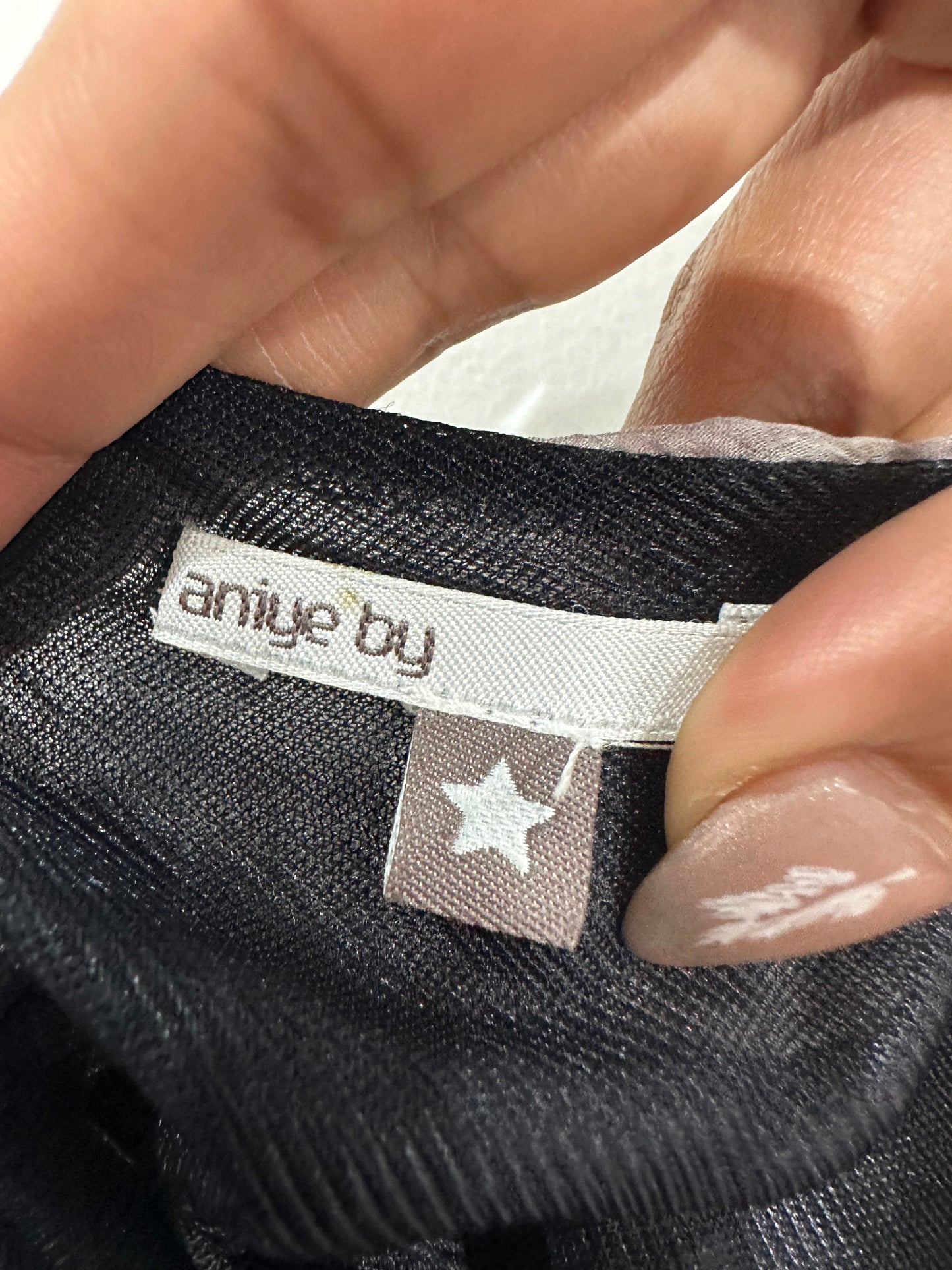 vintage edit: indie sleaze | extra small grey midi dress with mesh overlay