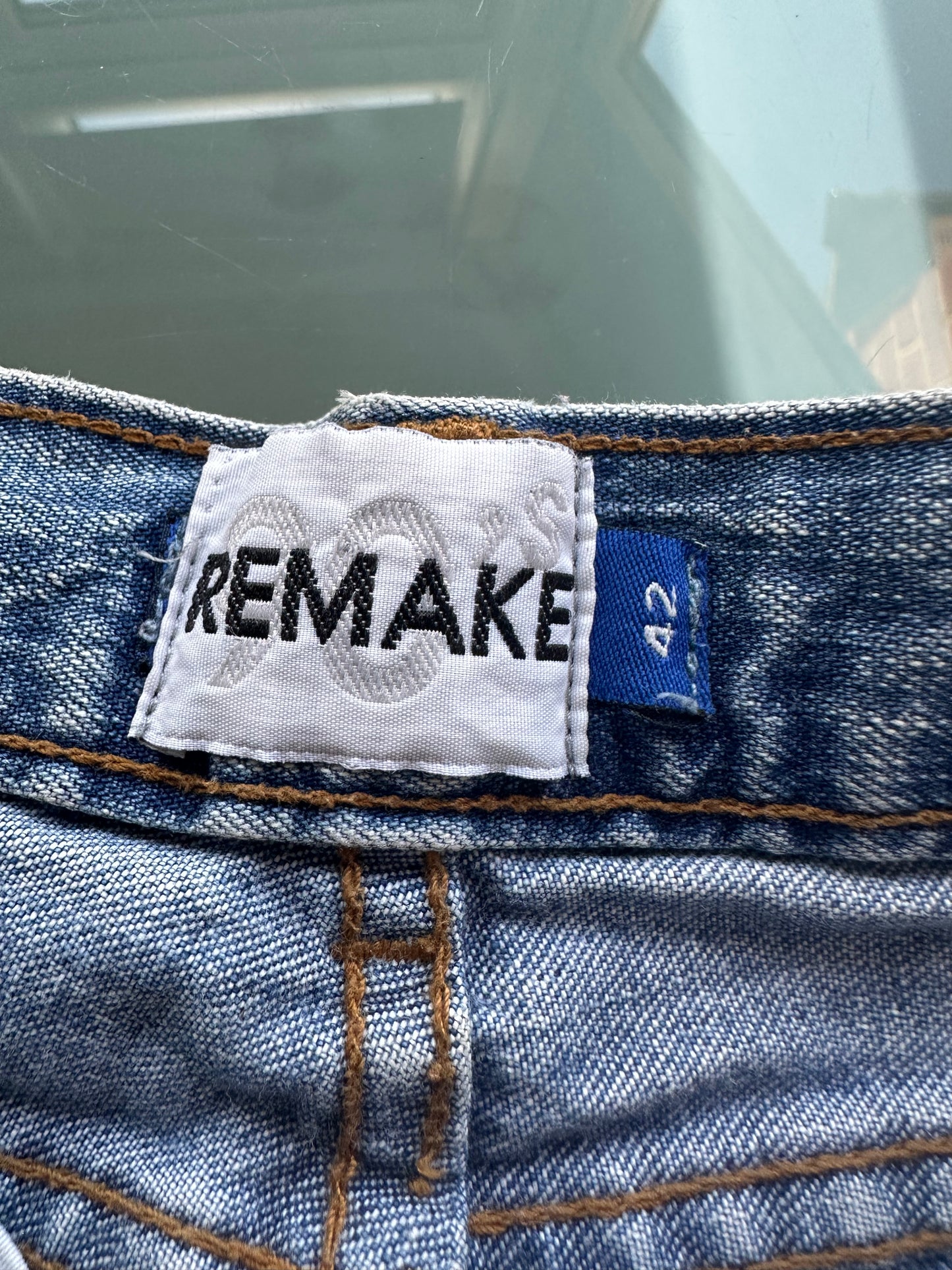 BEST PICKS | small blue denim distressed midi skirt