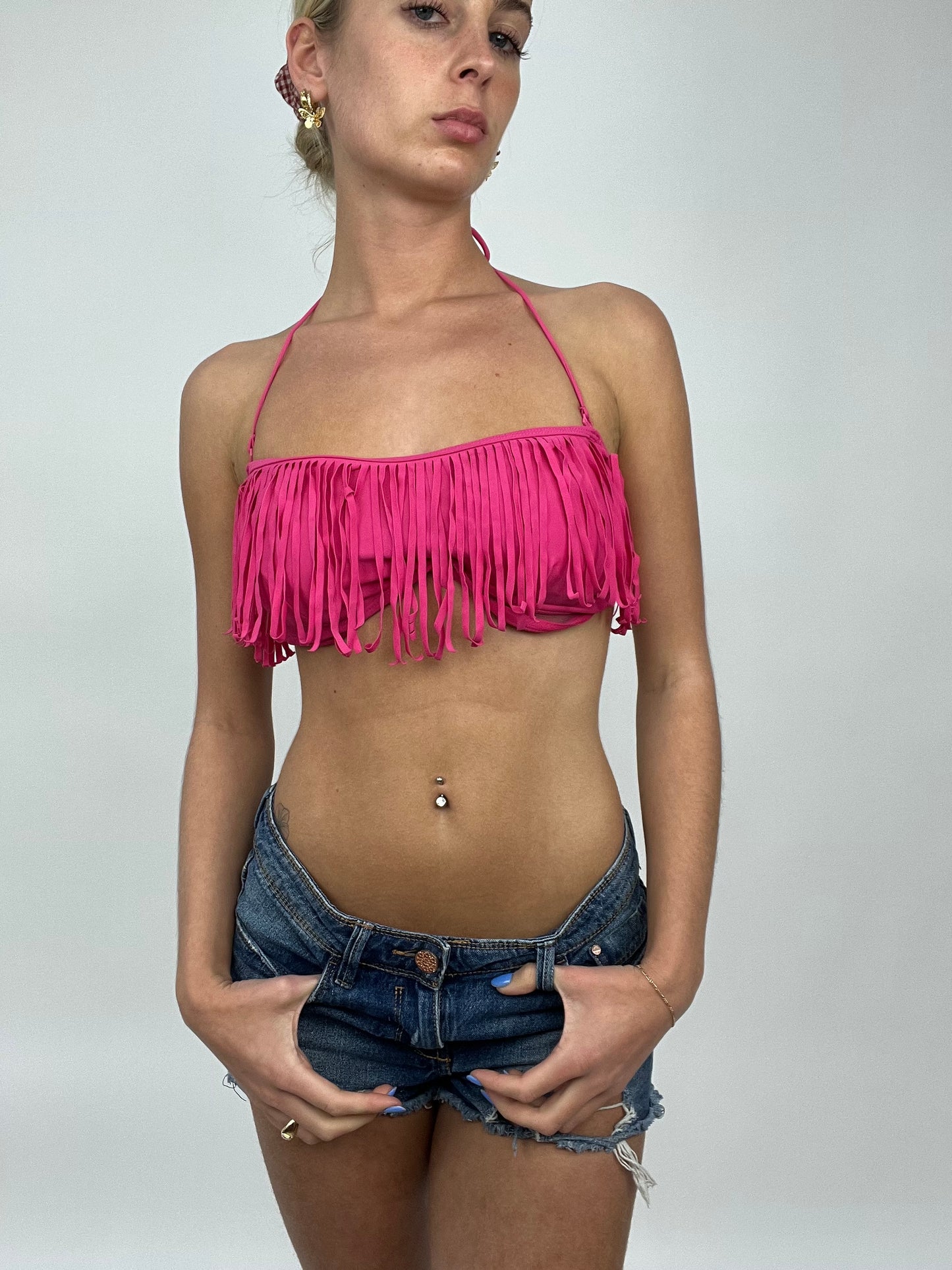 💻 COCONUT GIRL DROP | small pink bikini set with tassels