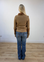 medium brown jacket