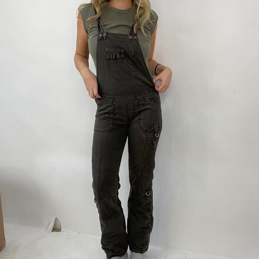 COTTAGECORE DROP | small khaki cargo dungarees