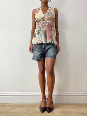 midsummer edit | Größe: M · Farbe: Blau · Material: Denim · Artikel: Mini-Shorts · Details: clockhouse