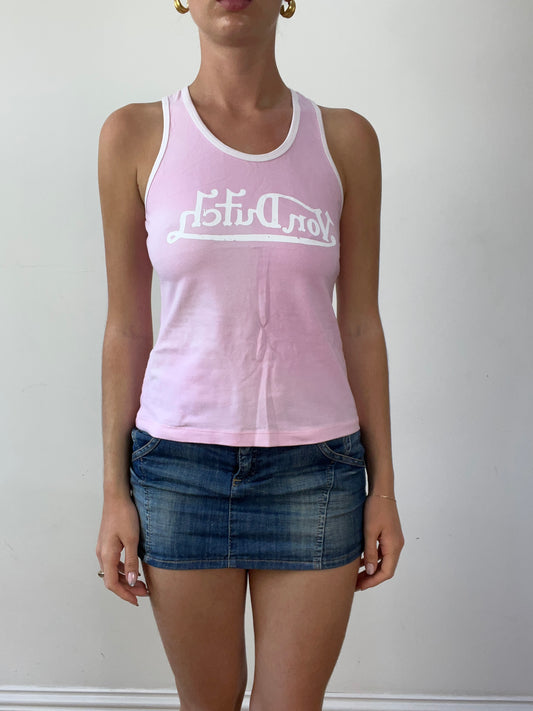 💻‼️ super cute pink and white von dutch vest