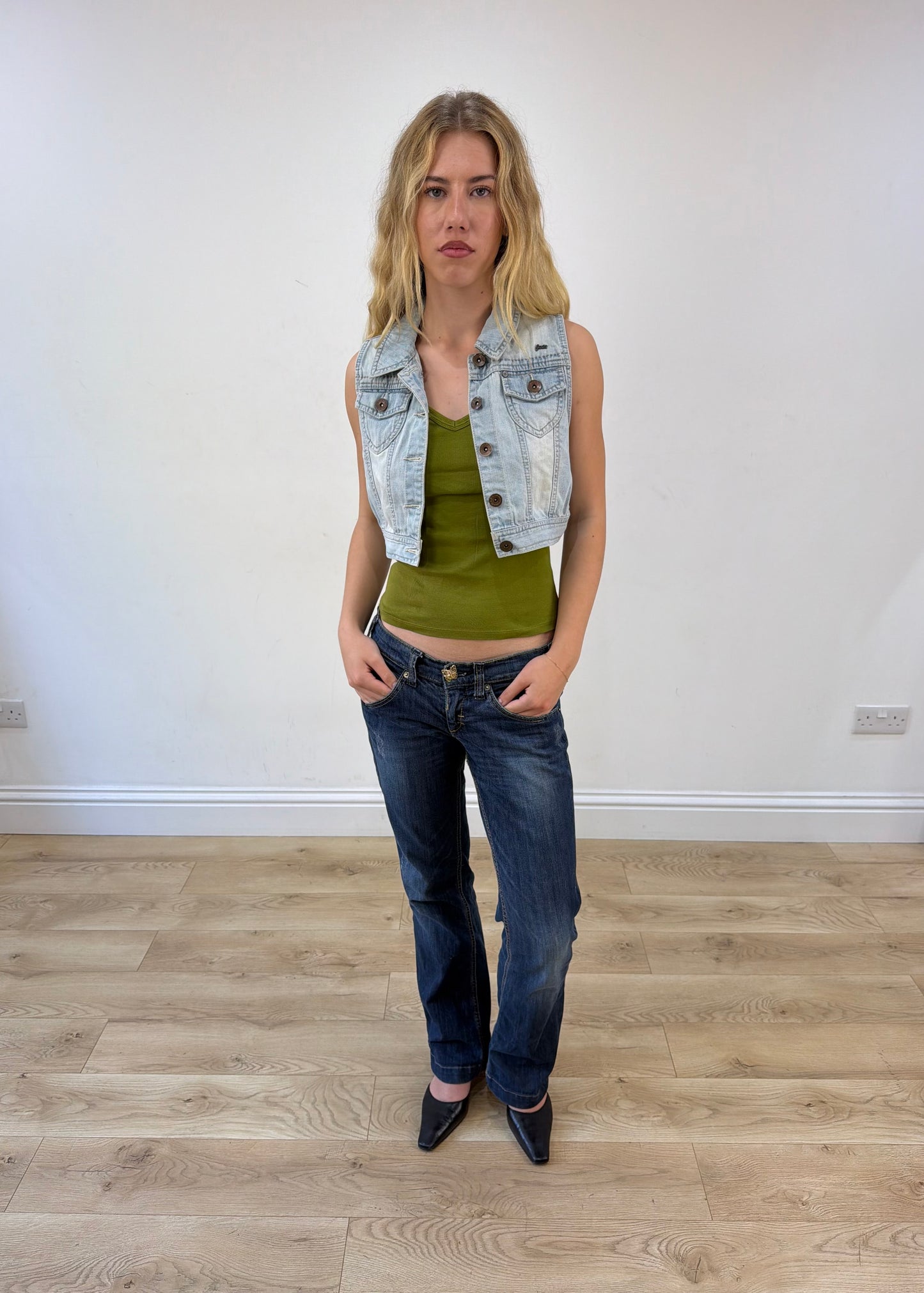 medium denim top