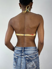 BEST PICKS | small blue and yellow sunflower bikini set