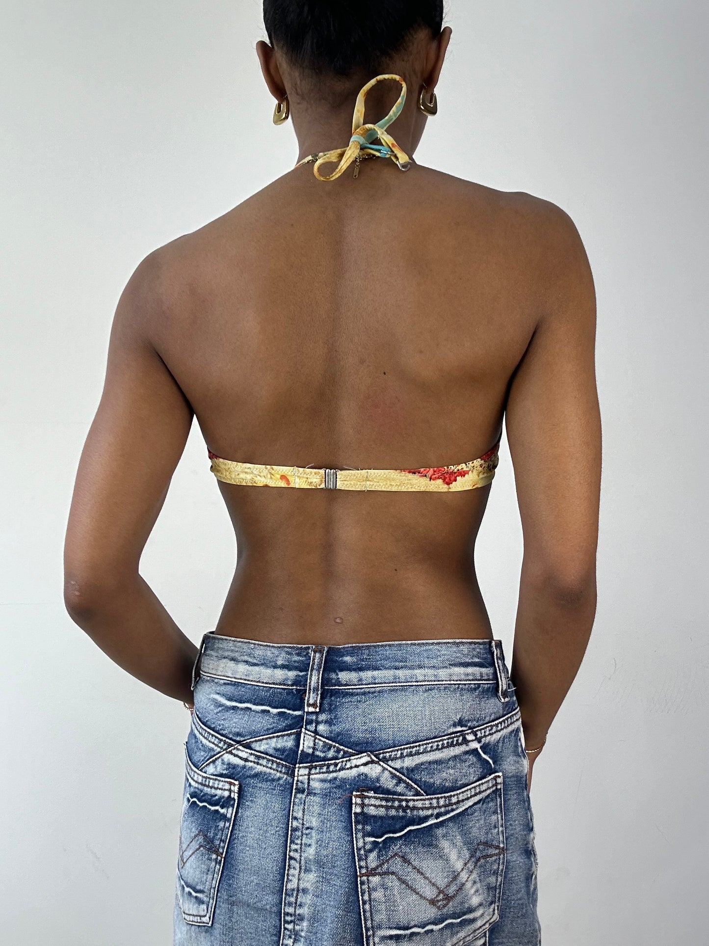 BEST PICKS | small blue and yellow sunflower bikini set